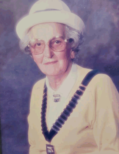 Rhoda Ellisdon in 1986 as W&D LBA President